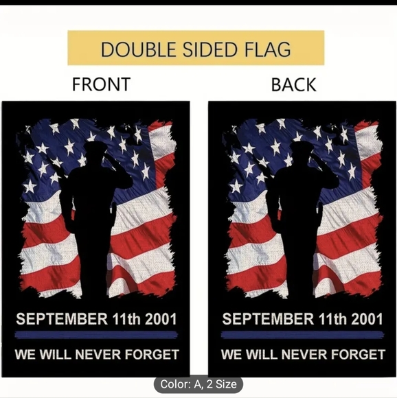 Any 2 For $12 - 9/11 Patriotic American Flag - Picture 4 of 5